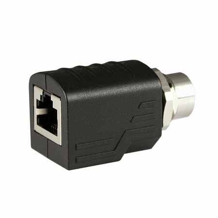 ASI M12 To RJ45 Adapter, RJ45 to Female M12 4 Pin, D Coded, Shielded ASITPA-4512FD-S